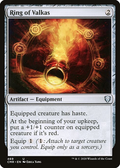 Ring of Valkas card from the Commander Legends set
