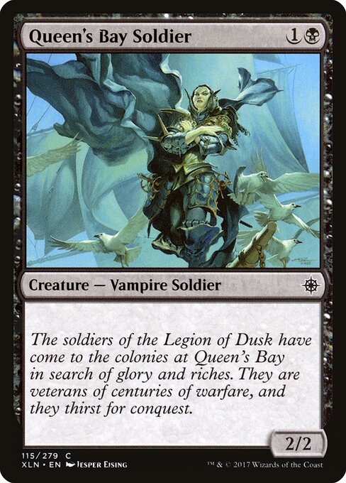 CAD Queen's Bay Soldier card from the Ixalan set