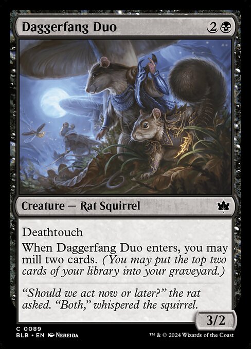 Daggerfang Duo card from the Bloomburrow set