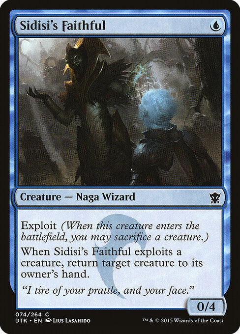 Sidisi's Faithful card from the Dragons of Tarkir set