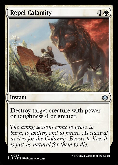 CAD Repel Calamity card from the Bloomburrow set