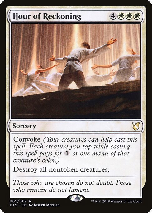 Hour of Reckoning card from the Commander 2019 set