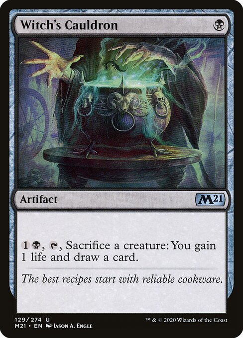Witch's Cauldron card from the Core Set 2021 set