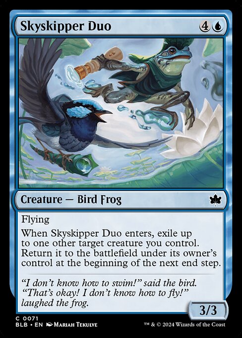 CAD Skyskipper Duo card from the Bloomburrow set