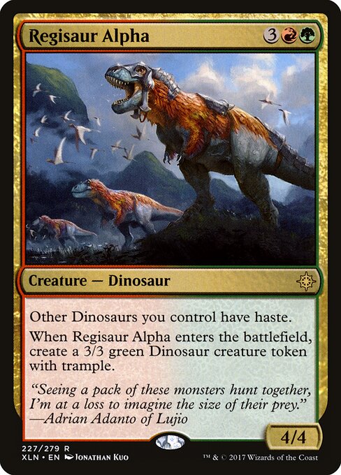 CAD Regisaur Alpha card from the Ixalan set