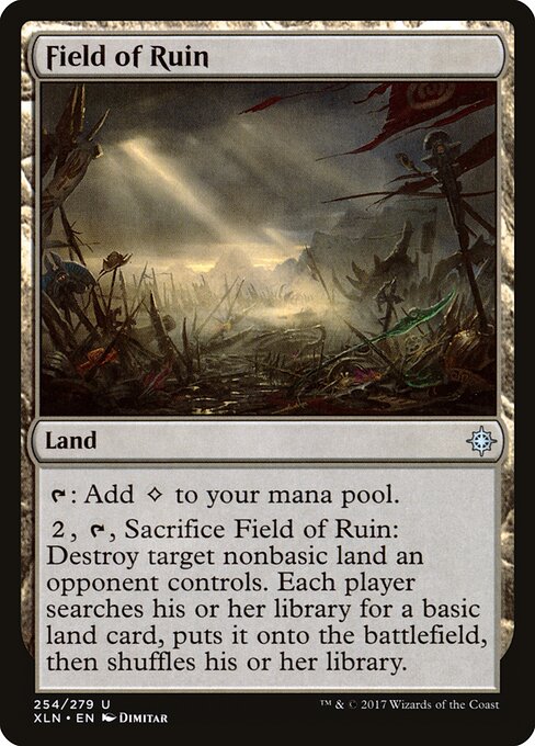 CAD Field of Ruin card from the Ixalan set