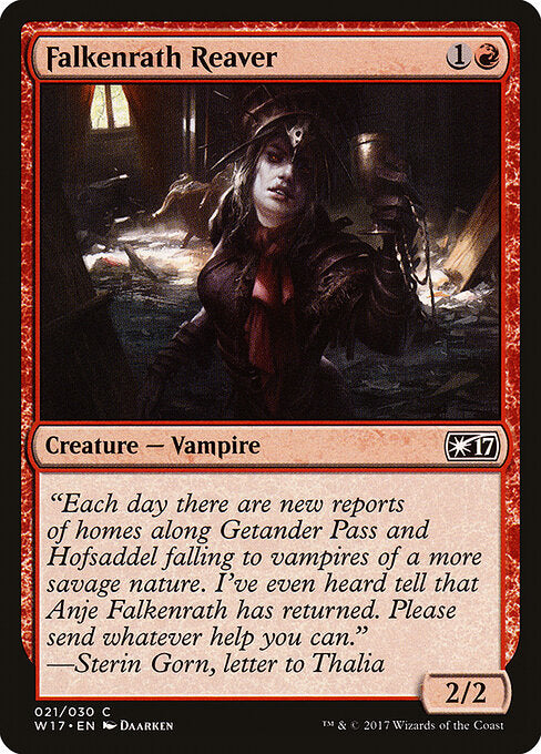 Falkenrath Reaver card from the Welcome Deck 2017 set