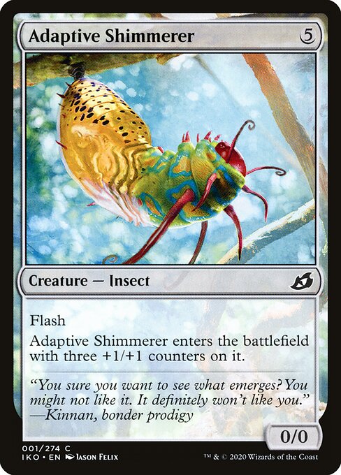 Adaptive Shimmerer card from the Ikoria: Lair of Behemoths set
