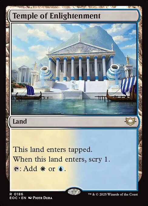 Temple of Enlightenment card from the Edge of Eternities Commander set
