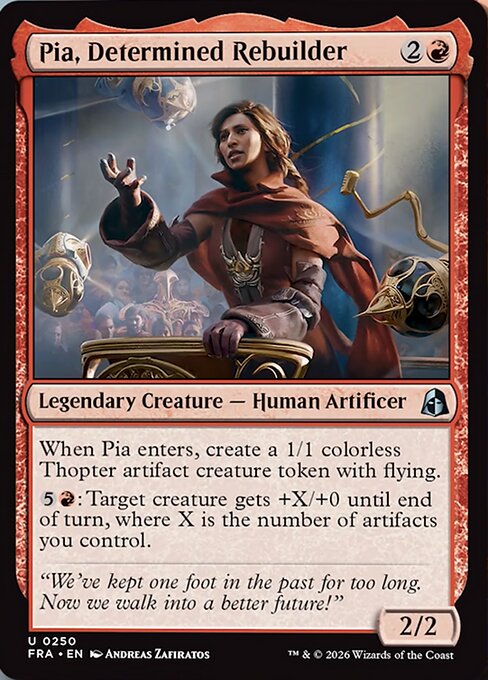 CAD Pia, Determined Rebuilder card from the Reality Fracture set