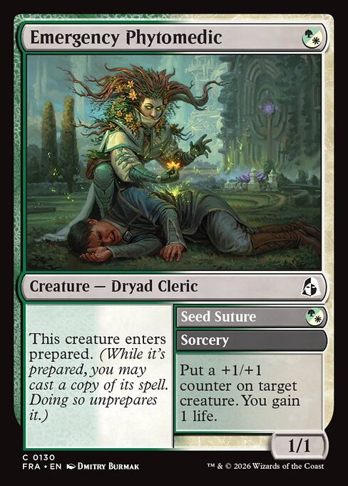  Foil CAD Emergency Phytomedic // Seed Suture card from the Reality Fracture set