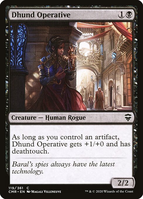  Foil Dhund Operative card from the Commander Legends set