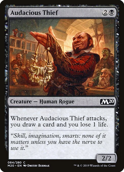 Audacious Thief card from the Core Set 2020 set