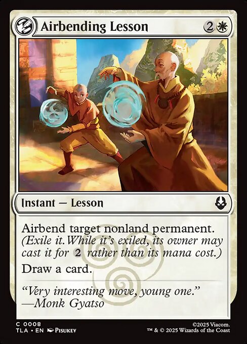 CAD Airbending Lesson card from the Avatar: The Last Airbender set