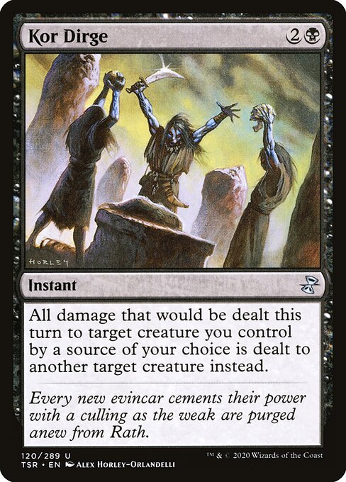  Foil Kor Dirge card from the Time Spiral Remastered set