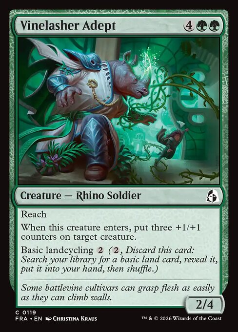 CAD Vinelasher Adept card from the Reality Fracture set