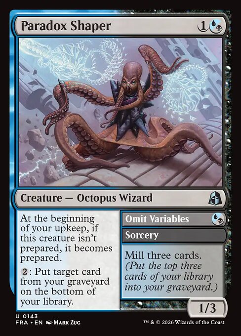 CAD Paradox Shaper // Omit Variables card from the Reality Fracture set