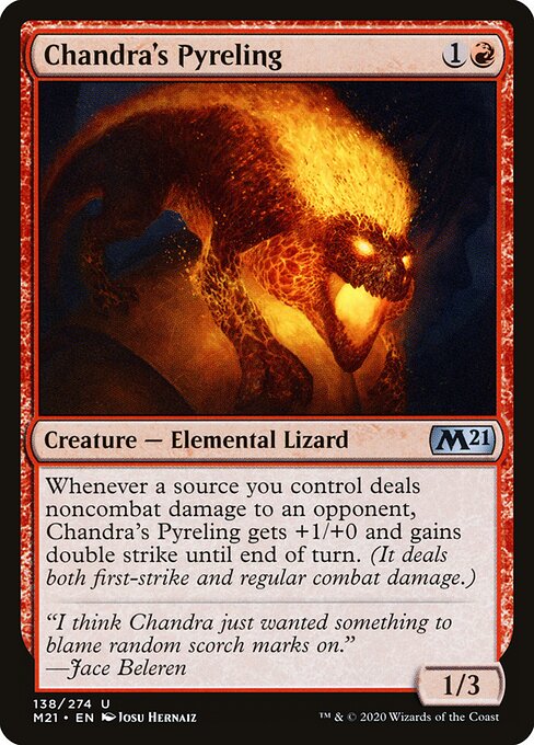 Chandra's Pyreling card from the Core Set 2021 set