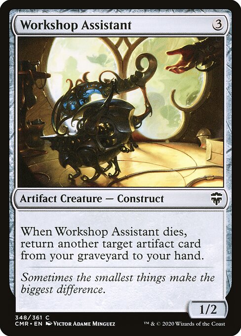  Foil Workshop Assistant card from the Commander Legends set