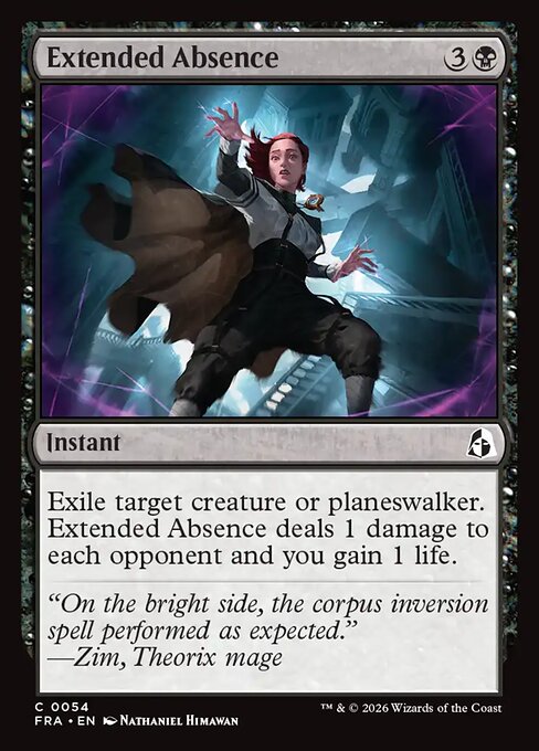 CAD Extended Absence card from the Reality Fracture set