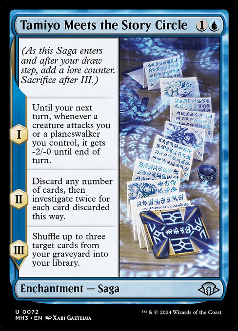  Foil Tamiyo Meets the Story Circle card from the Modern Horizons 3 set