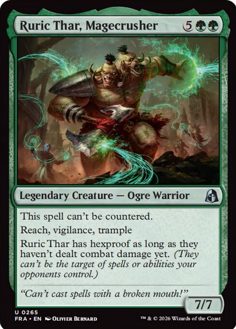CAD Ruric Thar, Magecrusher card from the Reality Fracture set