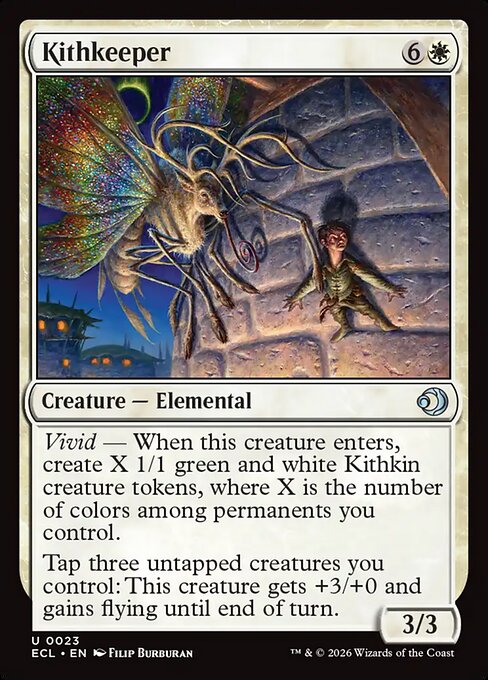 Kithkeeper card from the Lorwyn Eclipsed set