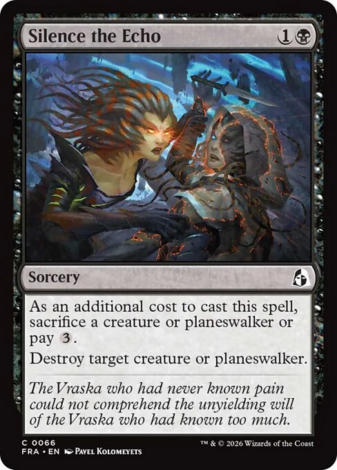 CAD Silence the Echo card from the Reality Fracture set