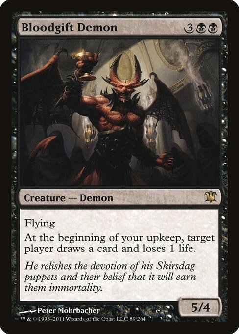 CAD Bloodgift Demon card from the Innistrad set