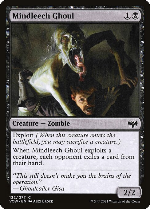 CAD Mindleech Ghoul card from the Innistrad: Crimson Vow set