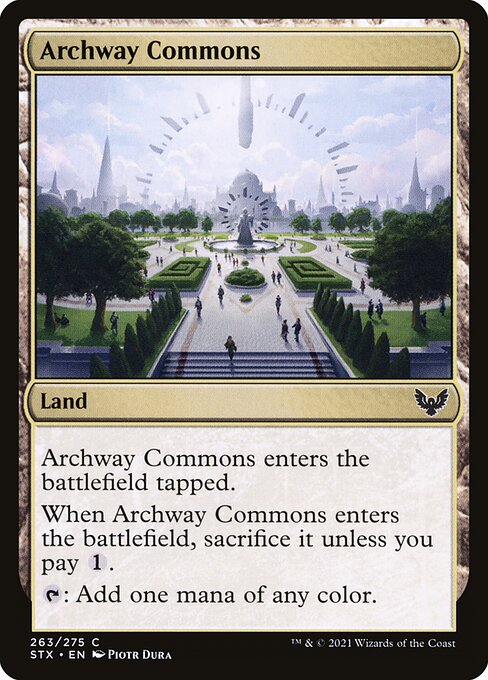  Foil Archway Commons card from the Strixhaven: School of Mages set