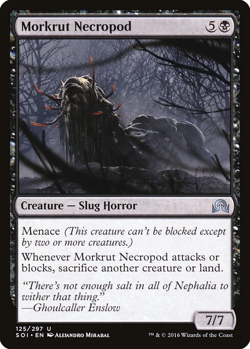  Foil Morkrut Necropod card from the Shadows over Innistrad set
