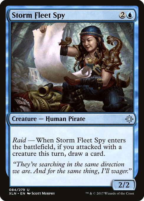 CAD Storm Fleet Spy card from the Ixalan set