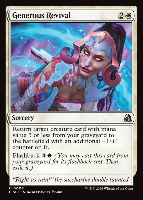  Foil CAD Generous Revival card from the Reality Fracture set