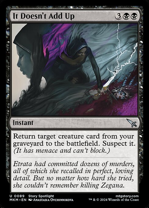 CAD It Doesn't Add Up card from the Murders at Karlov Manor set