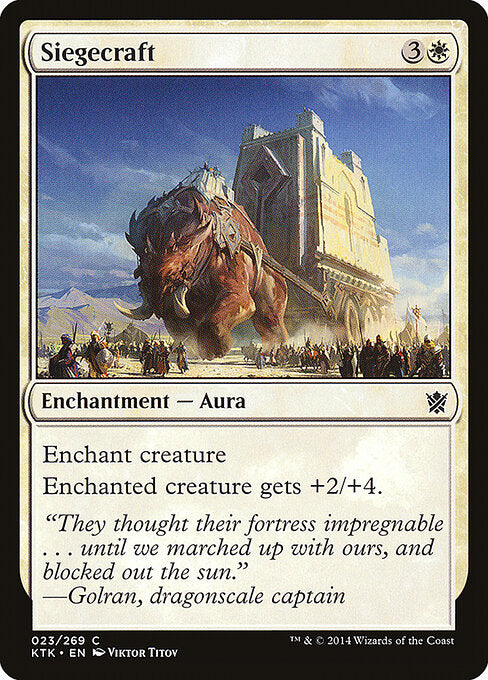  Foil Siegecraft card from the Khans of Tarkir set