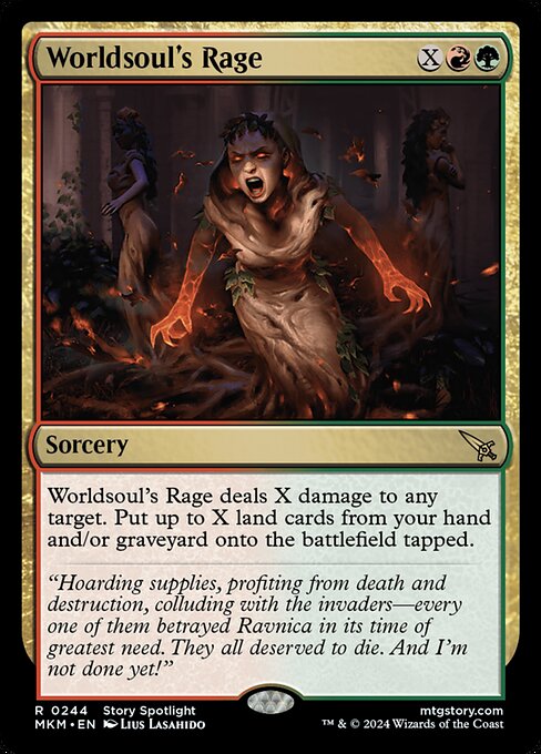 CAD Worldsoul's Rage card from the Murders at Karlov Manor set
