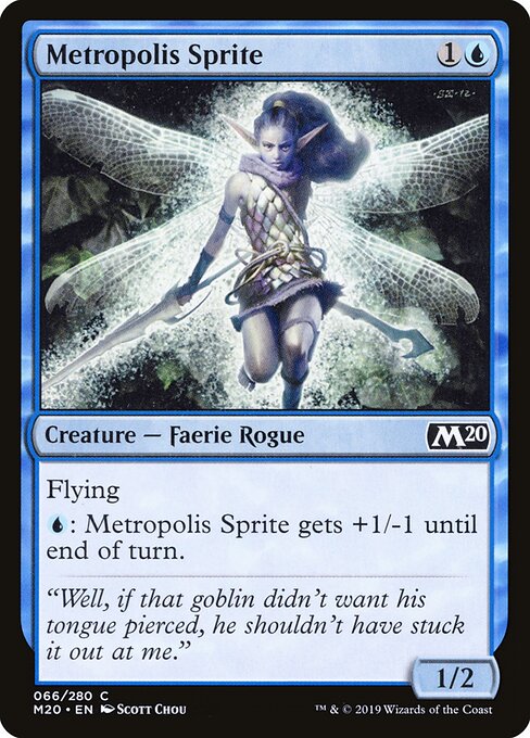 Metropolis Sprite card from the Core Set 2020 set