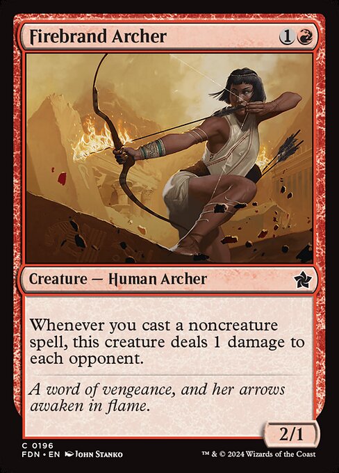 Firebrand Archer card from the Foundations set