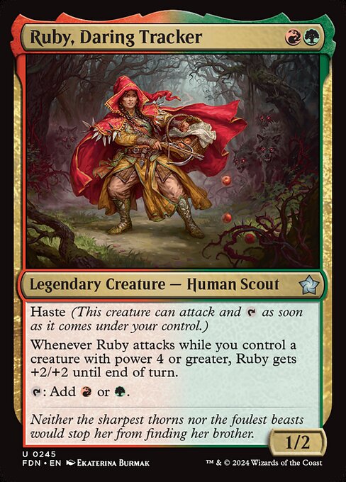 Ruby, Daring Tracker card from the Foundations set